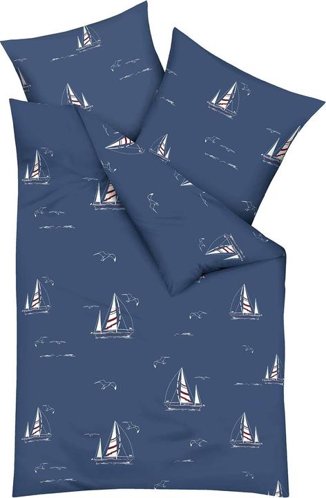 Actual product image Kaeppel Bettwäsche Yacht marine (Bedding set, 135x200 cm + 80x80 cm)