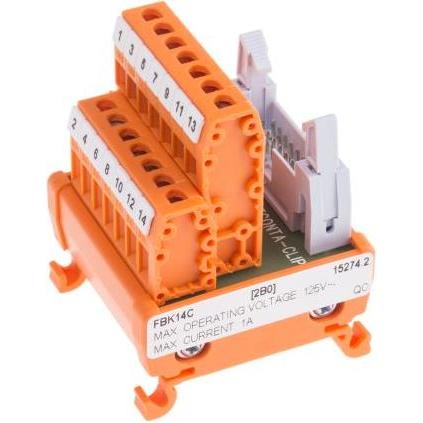Rs Pro TS35 Adapter Schraubanschluss 14-pol, Elektronikmodul
