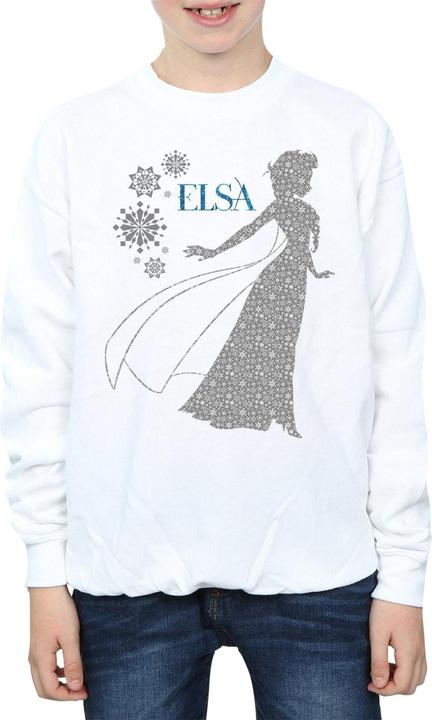 Immagine prodotto Disney Frozen Elsa Christmas Silhouette Felpa Ragazzi (140, 146)