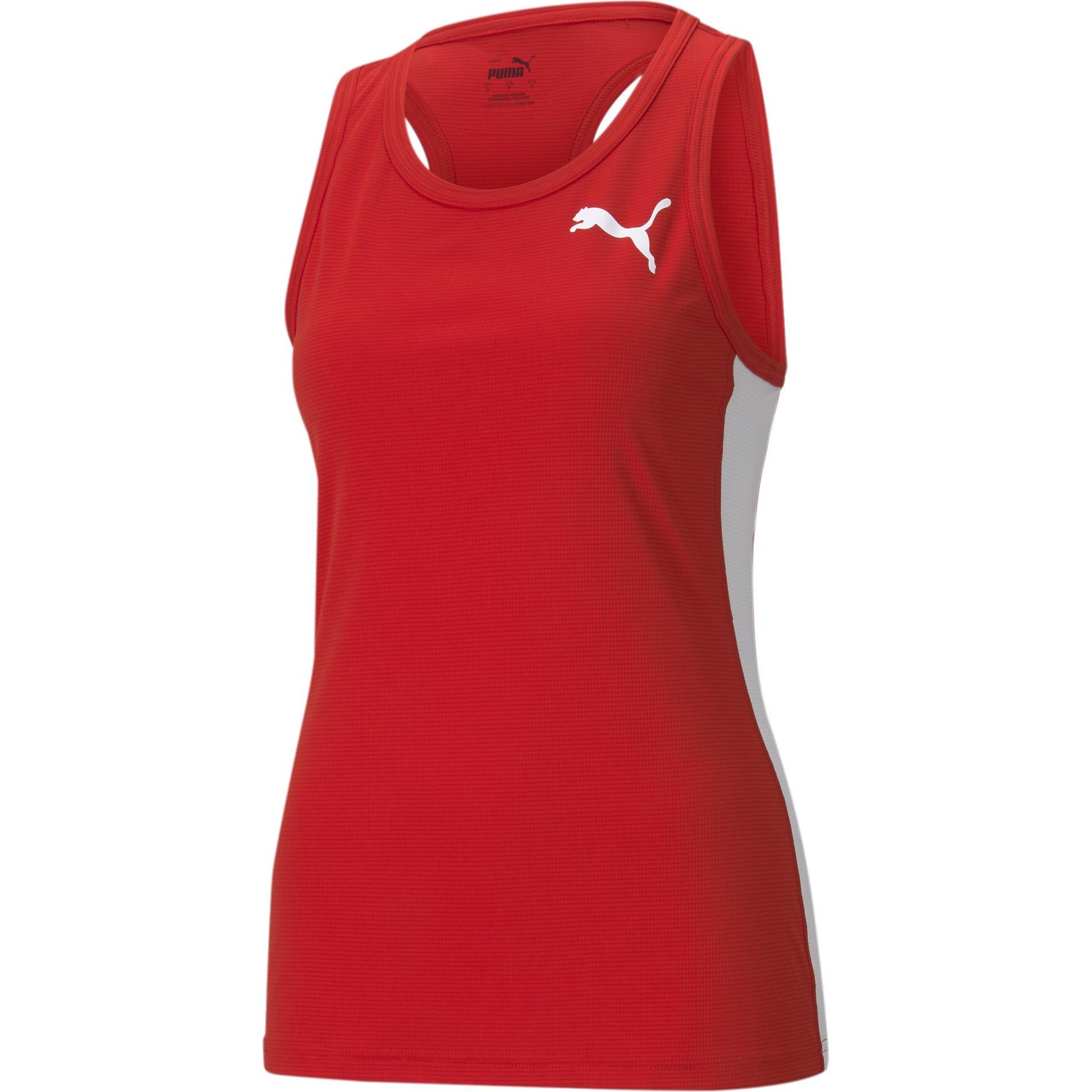 Puma, Damen, Sportshirt, Cross the Line Singlet 2.0 W-520353 (XS), Rot, XS