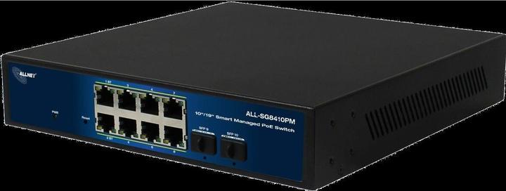 Produktbild Allnet Switch smart managed Layer2 10 Port &bull 8x 1 GbE &bull PoE Budget 240 Watt &bull 8x PoE at (10 Ports)