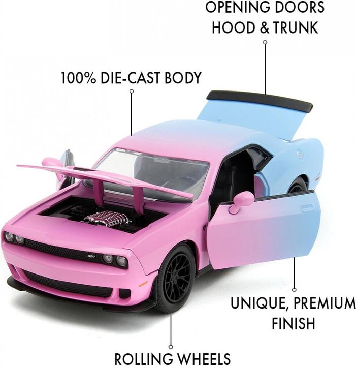 Immagine prodotto Jada Sfumature di rosa 2015 Dodge Challenger 1:24