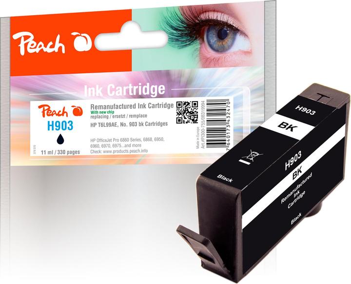 Produktbild Peach Tinte HP T6L99AE, No 903 (BK)