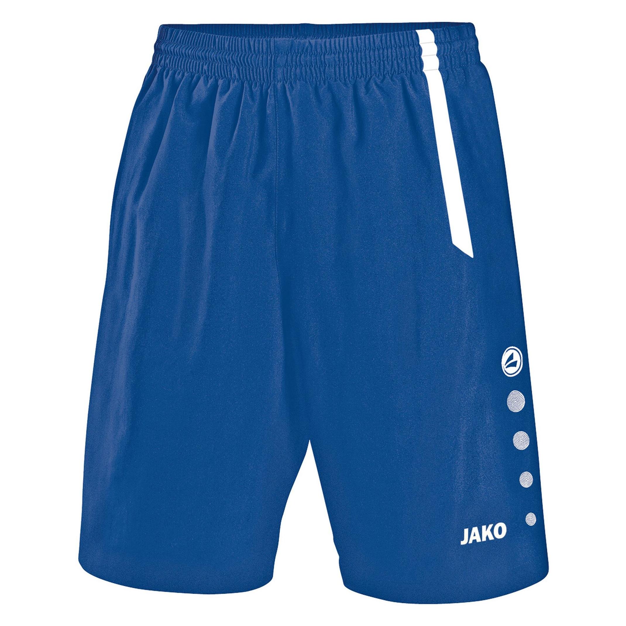 Jako, Herren, Sporthose, Sporthose Turin (140), Weiss, Blau