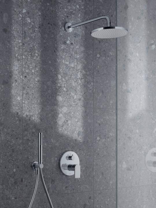 Actual product image Duravit Round bar shower, MinusFlow chrome (1 Beam types, 9.50 l/min)