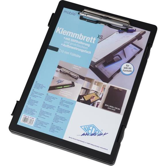 Wedo, Unterlage, Klemmbrett mit Fach (A4)