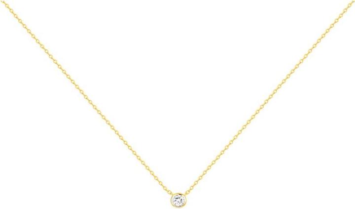 Image du produit Lara Collier Plaque Or - Zirconia (Laiton)