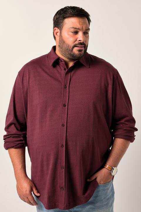 Image du produit Men+ Jerseyhemd, Langarm, Kentkragen, Comfort Fit (XXL)