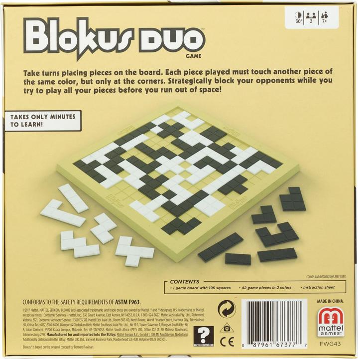 Image du produit Mattel Games Blokus Duo