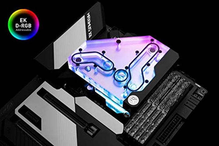Actual product image EKWB EK Quantum Momentum VRM Bridge ROG Maximus XII Formula D-RGB - Acrylic