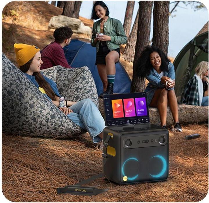 Produktbild Ikarao Karaokebox Break X2 10" Screen 2 Mikrofone, 600W (Aktiv)