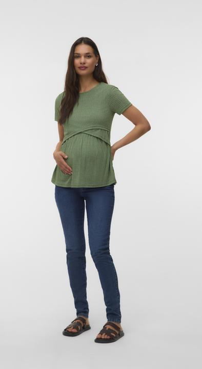 Actual product image Mamalicious Normal geschnitten Rundhals Top Bluse (XS)