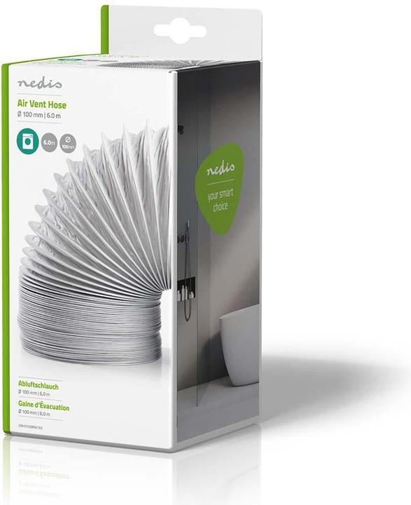 Image du produit Nedis Tuyau d'évacuation d'air en PVC - Diamètre 100 mm - Convient pour ventilation/sèche-linge -