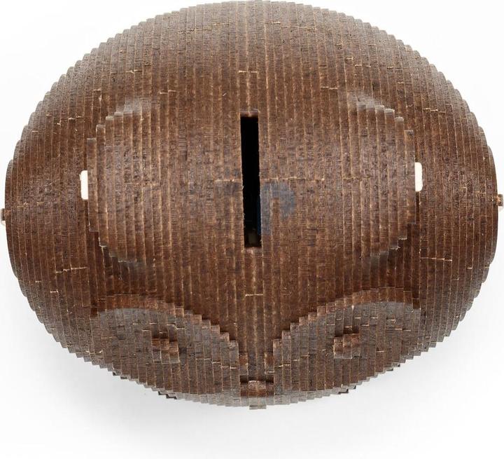 Actual product image Eco Wood Art Coin Bank Puzzle - Owl