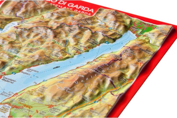 Produktbild 3D Reliefpostkarte Gardasee