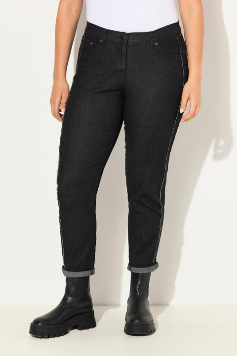 Produktbild Ulla Popken Boyfriend-Jeans, weites Bein, Denim-Streifen, Vintage (56)