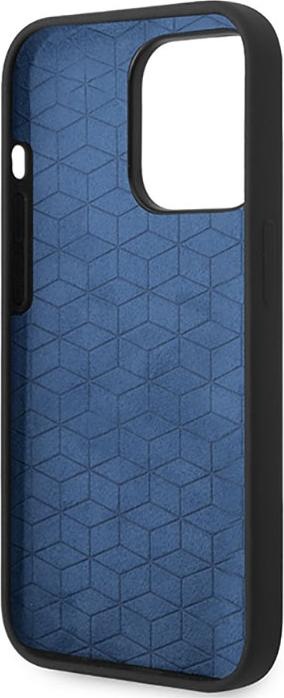 Produktbild BMW Etui BMHCP14L22SOTK iPhone 14 Pro 6,1" czarny/black Silicone Slanted Sttripes (Apple iPhone 14 Pro)