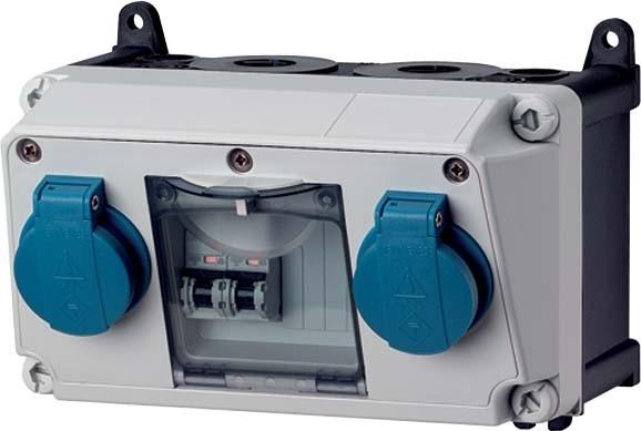 Actual product image Mennekes MEN 910003 socket outlet combination (2x, CEE 7/3)