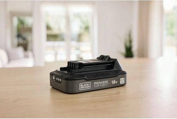 Actual product image Black & Decker 18V/2,0Ah POWERCONNECT Li-Ion Akku (18 V)