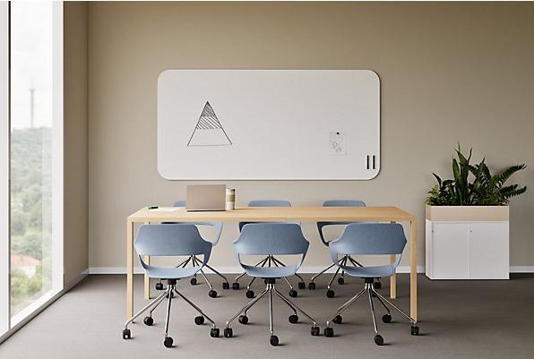 Image du produit Chameleon Tableau blanc CURVE (98 x 98 cm)