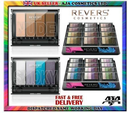 Revers Neu Mega Eyeshadow Palette 4 Shade Nude Brown Natural Sultry Smokey (Nude Brown Natural Sultry Smokey)