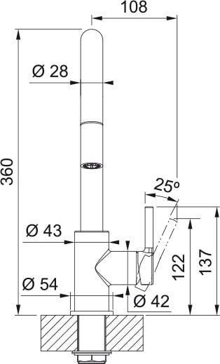 Actual product image Franke Sink faucet Francs 115.0693.229