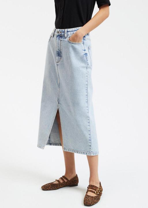 Produktbild La Redoute Collections Gerader Midirock aus Denim (32)