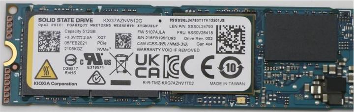 Immagine prodotto Lenovo SSD M.2 PCIe NVMe FRUM.2-2280 (512 GB, M.2 2280)