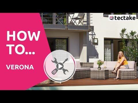 Produktbild tectake Rattan Lounge Verona