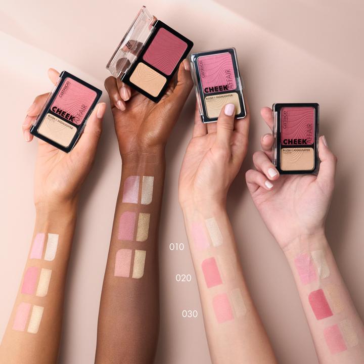 Actual product image Catrice Cheek Affair Blush & Highlighter Palette (Love At First Swipe, Highlighter, 10 g)