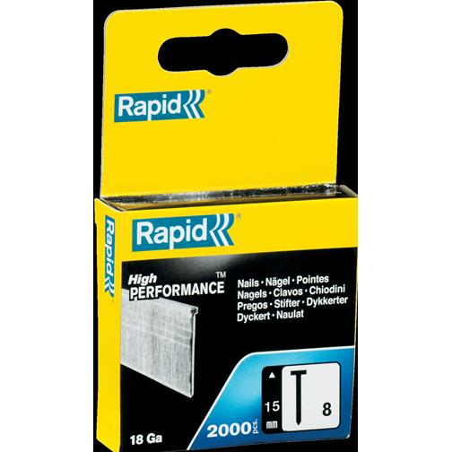 Rapid, Tackerklammern + Tackernägel, Typ 8 Nägel 15 mm