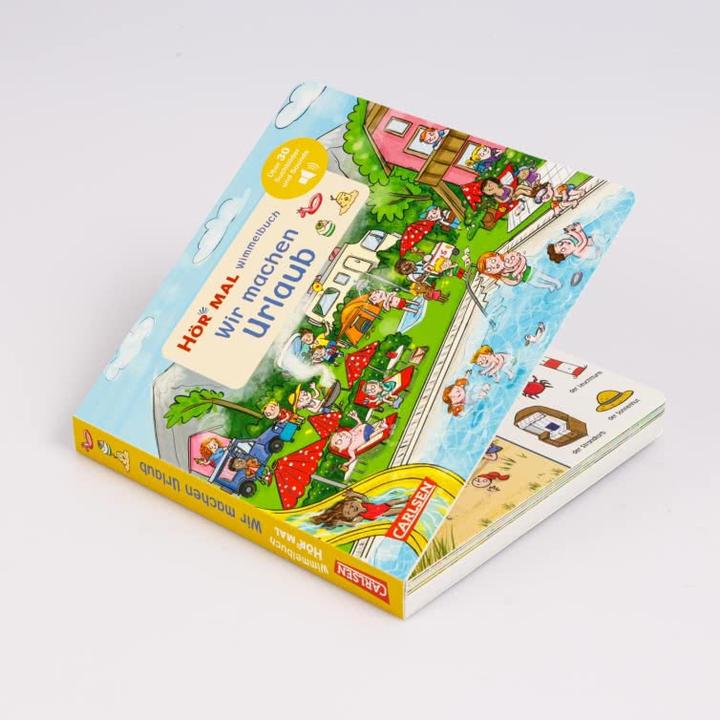 Productafbeelding Hör mal (Soundbuch): Wimmelbuch: Wir machen Urlaub (Duits)