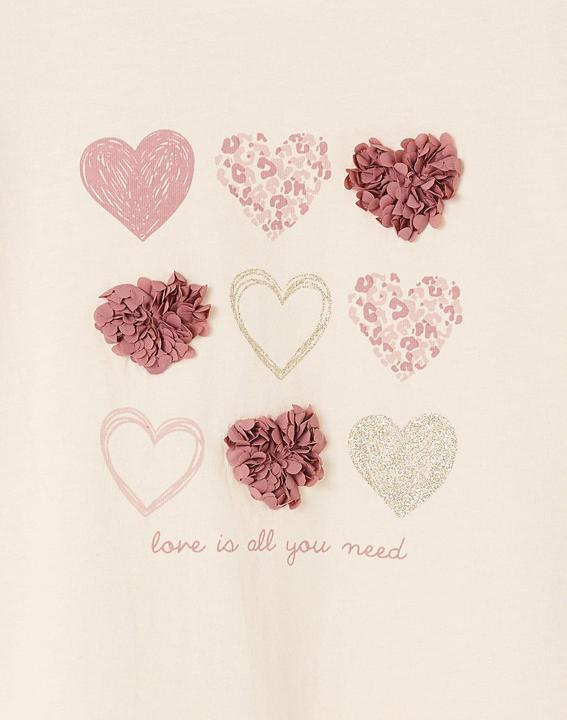 Actual product image Vertbaudet Mädchen T-Shirt mit Relief-Herz (158)