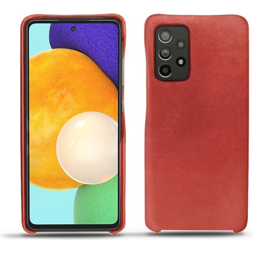 Noreve Lederschutzhülle (Samsung Galaxy A52), Smartphone Hülle, Rot