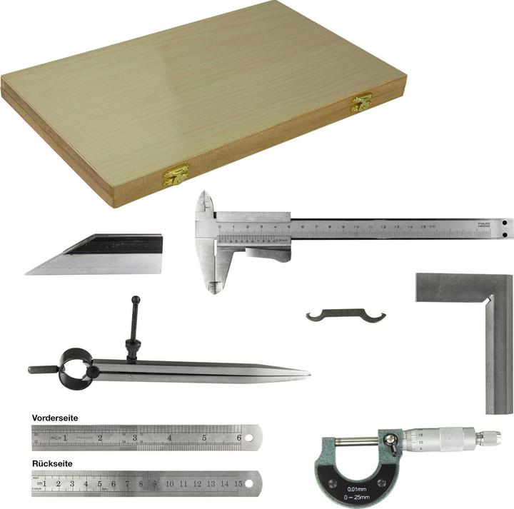 Immagine prodotto Dema Set di strumenti di misura calibro 6 pezzi. (15 cm)