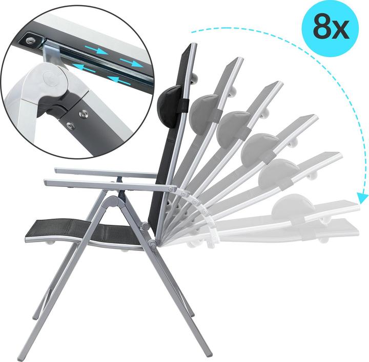 Immagine prodotto Casaria Set 2pz Sedie da Giardino Pieghevoli