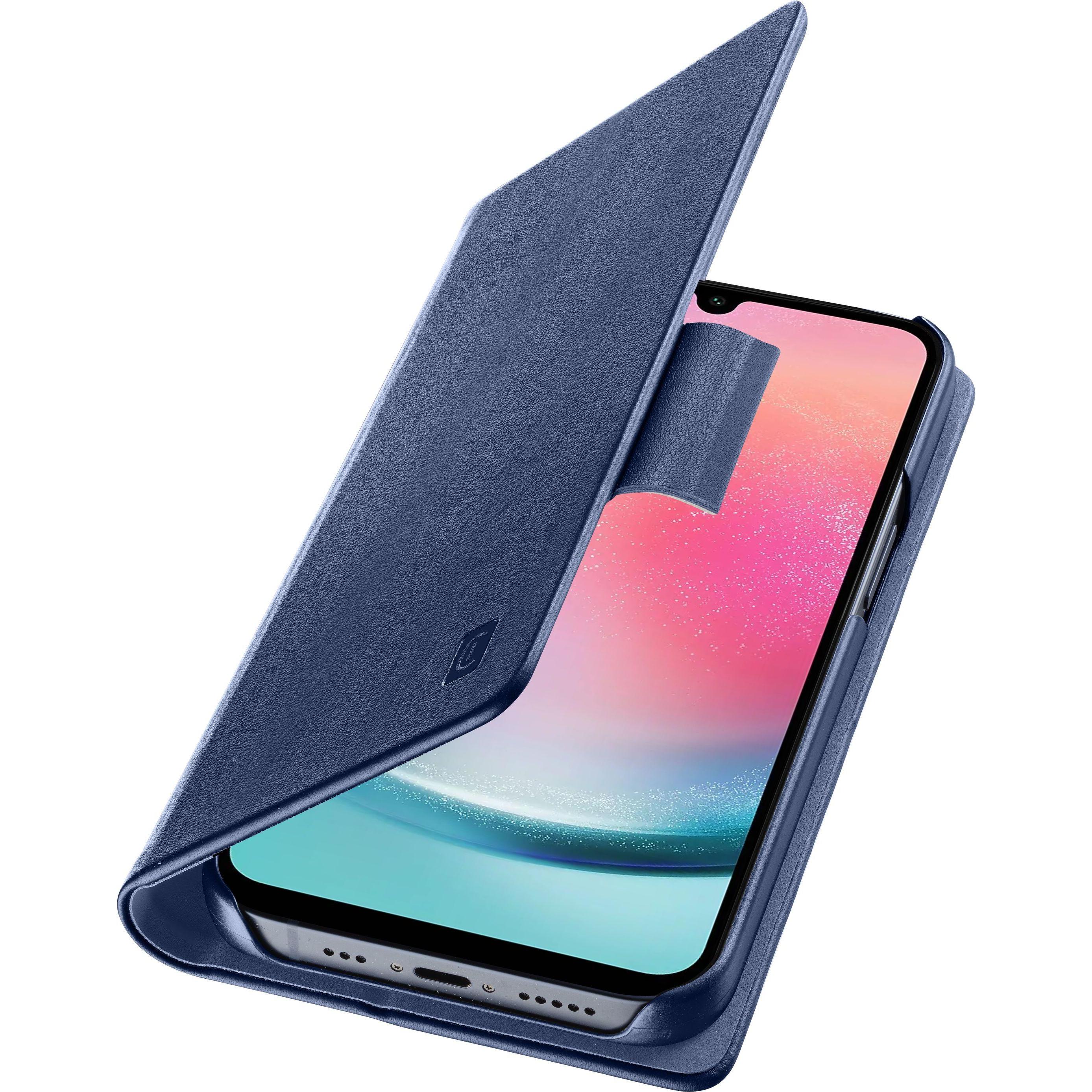 Cellularline Book Case für Samsung A25 5G (Samsung Galaxy A25), Smartphone Hülle, Blau