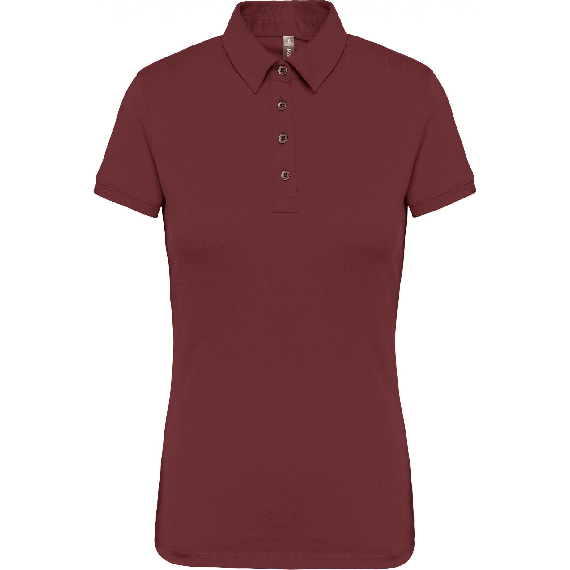Kariban, Damen, Shirt, Polo-Shirt Jersey Frau, Rot, (M)