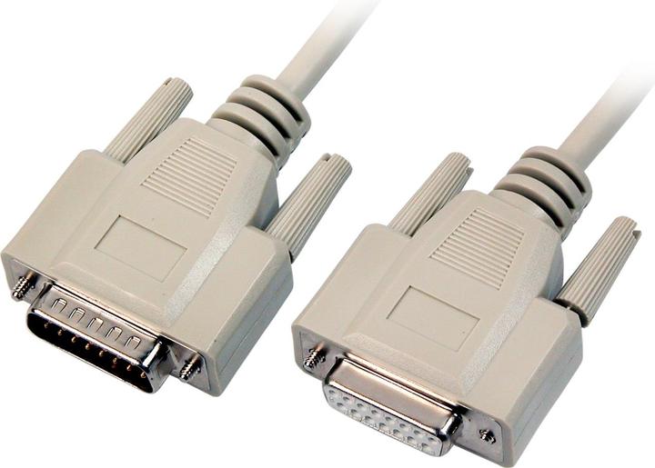 Actual product image EFB Elektronik 2m plug-socket DB15pol.,data cable serial 1:1 (2 m)