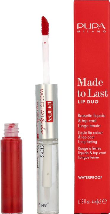 Immagine prodotto Pupa Milano Fatto per durare duo labbra Rosso Fuoco (006 Rosso fuoco)