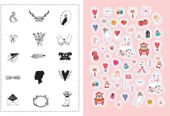 Produktbild Stickerbuch Love I Über 1000 Sticker