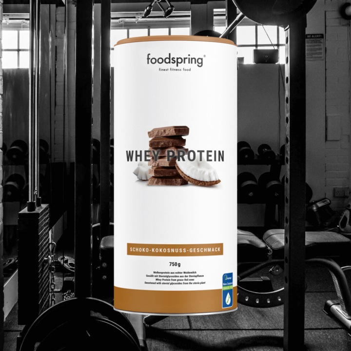 Immagine prodotto Foodspring Proteine del siero di latte (Cocco al cioccolato, 1 pz., 750 g)