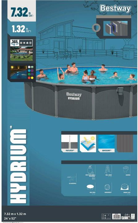 Produktbild Bestway Hydrium Pool Set 732 x 132cm (732 x 132 cm)