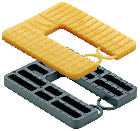 Productafbeelding Roto GLUSKE Euroklick afstandsplaat met vergrendelingshaken 65 x 52,5 x 2 mm, 100 st. (100 Pcs.)