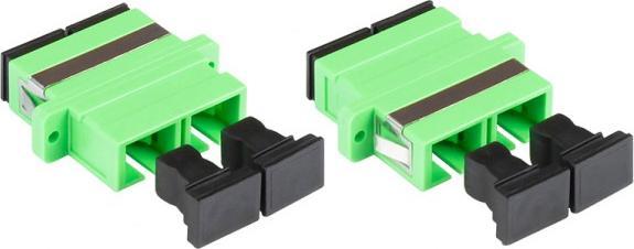 Produktbild Good Connections LWL Duplex Kupplung, SC (APC) an SC (APC), OS2, Singlemode, Kunststoffgehäuse mit Flansch, Keramikhü