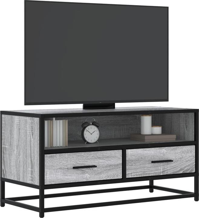 Produktbild VidaXL TV Schrank Lowboard Fernsehschrank Fernsehtisch Grau Sonoma Holzwerkstoff (80 x 34.5 x 40 cm)