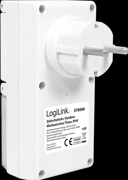 Produktbild LogiLink Mechanische Zeitschaltuhr, IP44, Outdoor