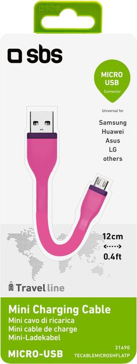Image du produit SBS Mini-câble de chargement Micro-USB