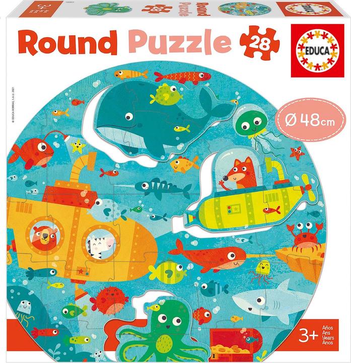 Actual product image Educa Underwater round puzzle (28 pieces)