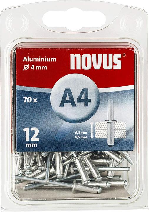 Produktbild Novus Blindniete A4 x L: 12 mm Alu